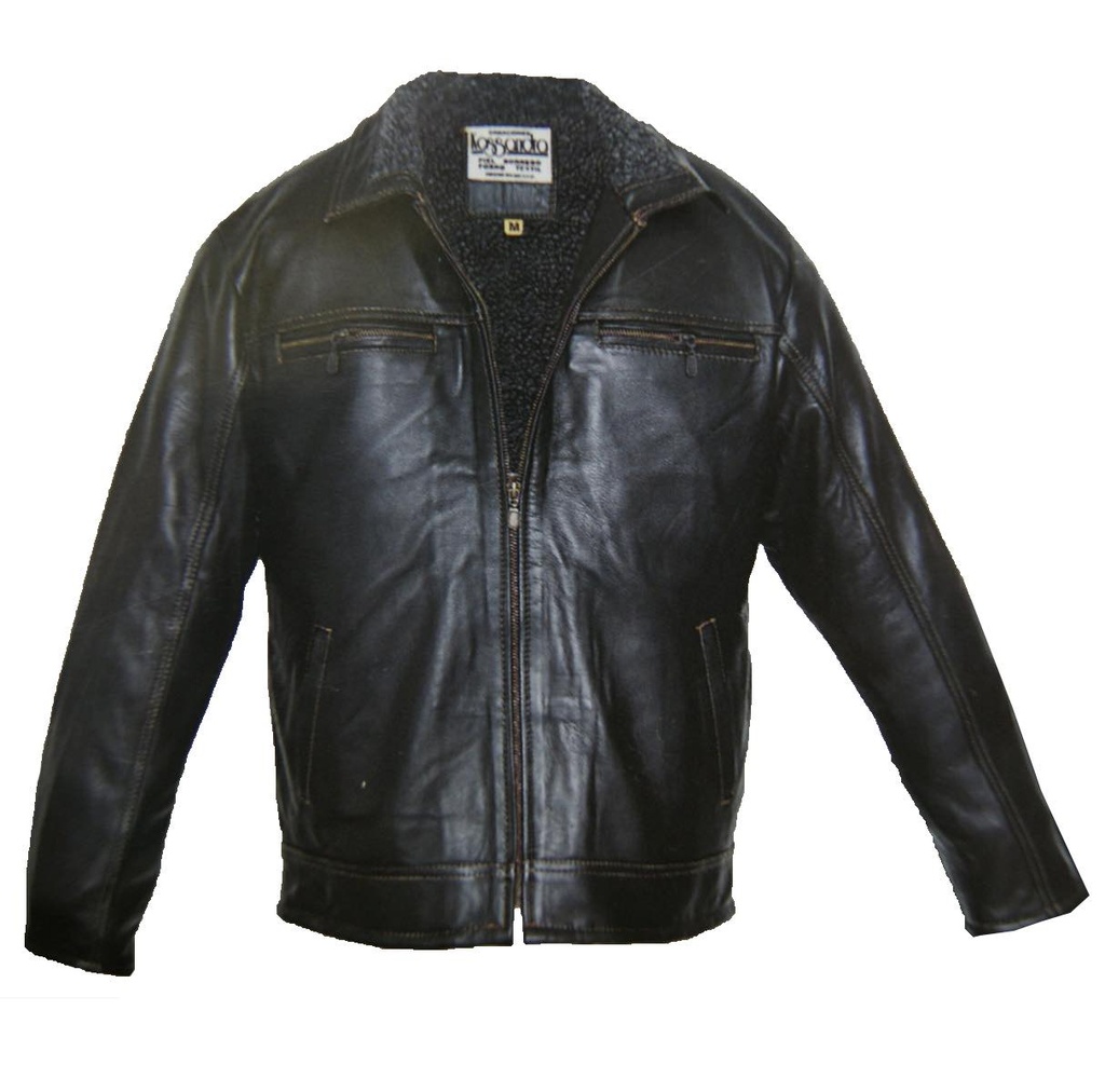 Chamarra de Piel para Caballero Kassandra Select - Modelo Romano - CÉSAR