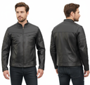 Chamarra de Piel para Caballero Kassandra Select - Modelo Ónix - NOE