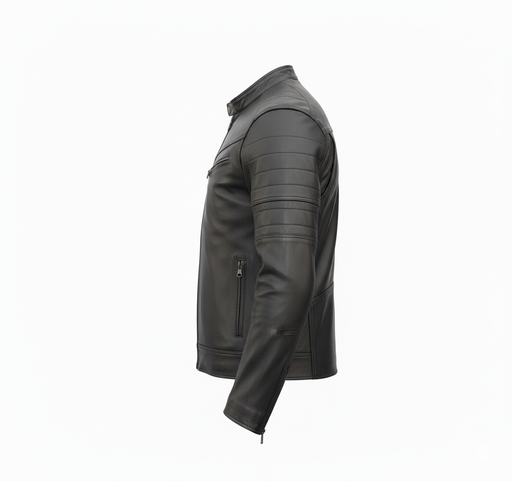 Chamarra de Piel para Caballero Kassandra Select - Modelo Ónix - NOE