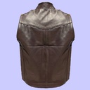 Chaleco de Piel Bruno para Caballero - Nómade