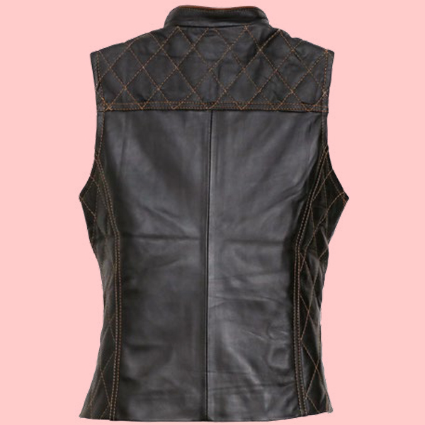 Chaleco de Piel Gaby Para Dama - Vesta