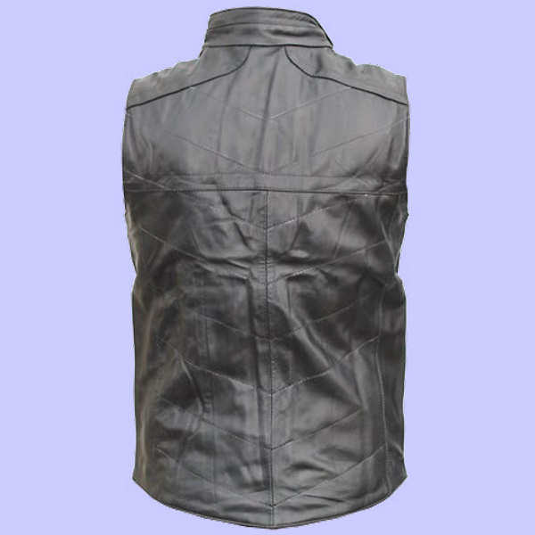 Chaleco de Piel Jonny para Caballero - Ciclón