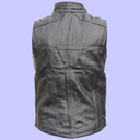 Chaleco de Piel Jonny para Caballero - Ciclón