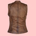 Chaleco de Piel Sherlyn Para Dama - Onix