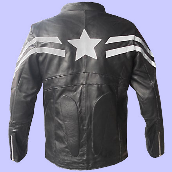 Chamarra de Piel Capitan America para Caballero - Centurión