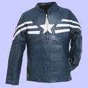 Chamarra de Piel Capitan America para Caballero - Centurión