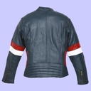 Chamarra de Piel Capitan Combinado para Caballero - Insignia