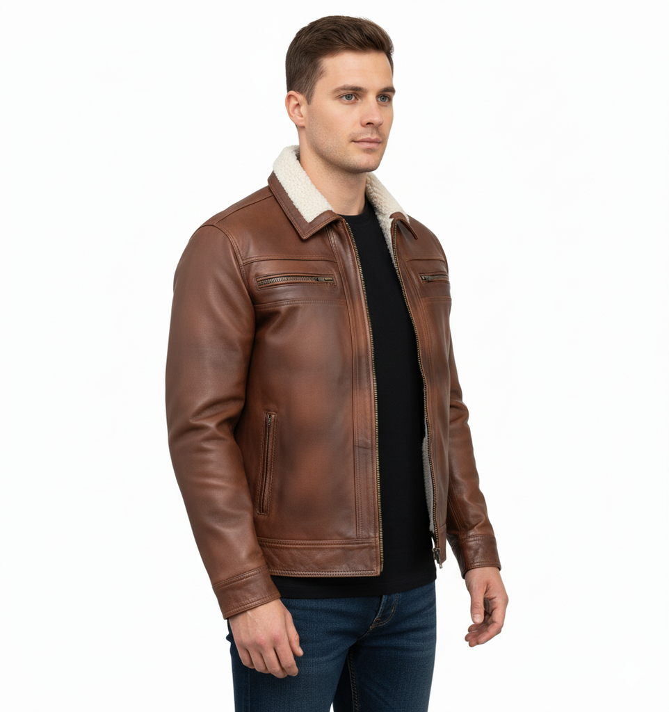 Chamarra de Piel para Caballero Kassandra Select - Modelo Atlas - MILAN