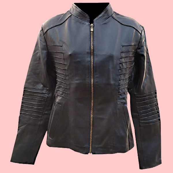 Chamarra de Piel Irazu Para Dama - Citrino