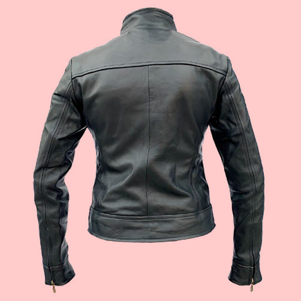 Chamarra de Piel Jade Para Dama - Esmeralda