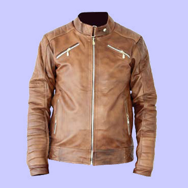 Chamarra de Piel Jk para Caballero - Basalto