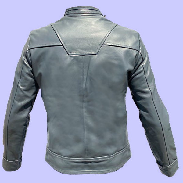 Chamarra de Piel Leo para Caballero - Grafito