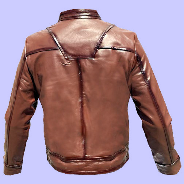 Chamarra de Piel Leo para Caballero - Grafito