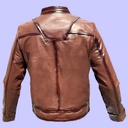 Chamarra de Piel Leo para Caballero - Grafito