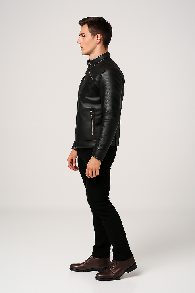 Chamarra de Piel para Caballero Kassandra Select - Modelo Basalto - JK