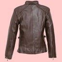 Chamarra de Piel Nena Para Dama - Turquesa