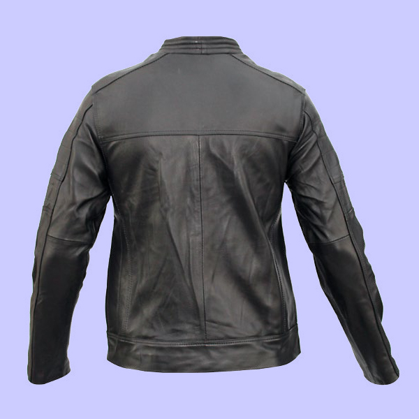 Chamarra de Piel Noe para Caballero - Ónix