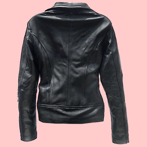 Chamarra de Piel Renata Para Dama - Perla Negra