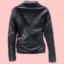 Chamarra de Piel Renata Para Dama - Perla Negra