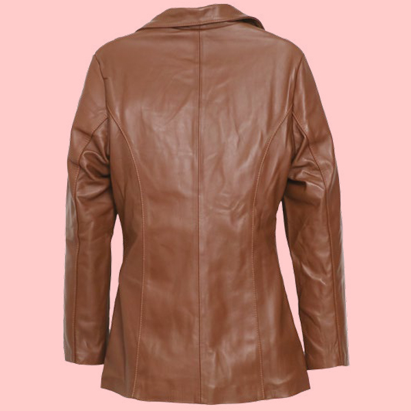 Chamarra de Piel Valentina Para Dama - Burdeos