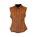 Chaleco de Piel Heydi Para Dama - Ambar