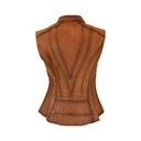 Chaleco de Piel Heydi Para Dama - Ambar