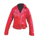 Chamarra de Piel Natasha Para Dama - Escarlata