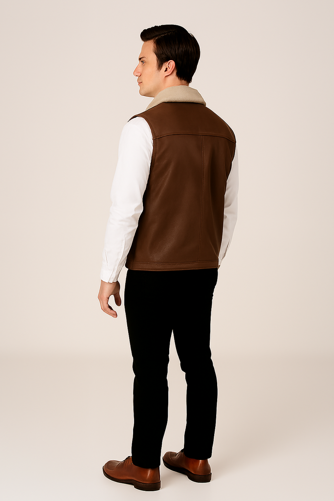 Chaleco de Piel para Caballero Kassandra Select - Modelo Boreal - Tonis