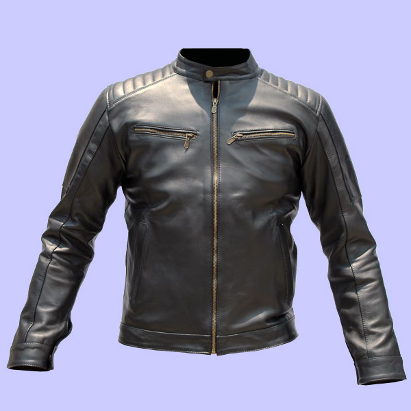 Chamarra de Piel Black para Caballero - Ébano