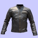 Chamarra de Piel Black para Caballero - Ébano