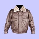 Chamarra de Piel Piloto para Caballero - Yukon