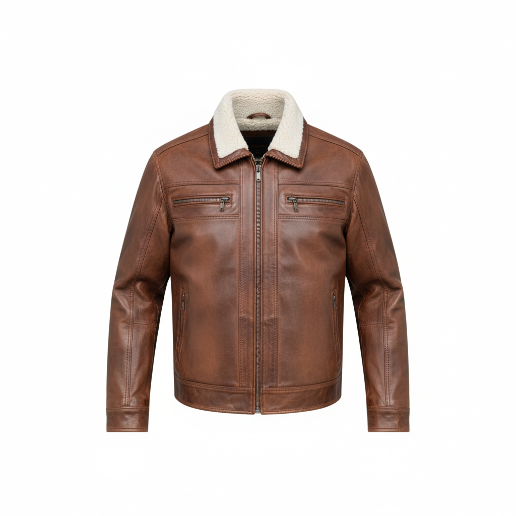 Chamarra de Piel para Caballero Kassandra Select - Modelo Atlas - MILAN
