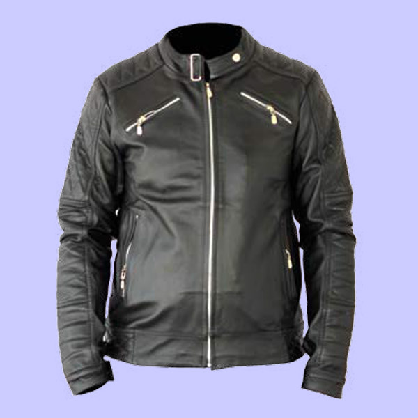 Chamarra de Piel Jk para Caballero - Basalto