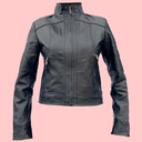 Chamarra de Piel Jade Para Dama - Esmeralda