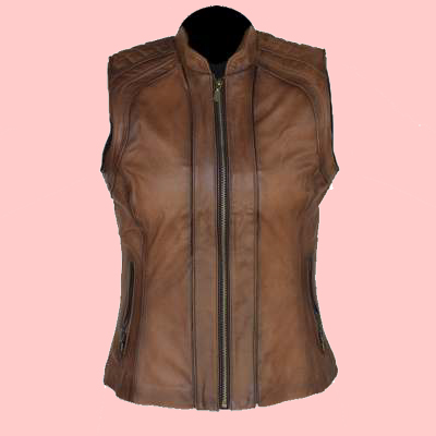 Chaleco de Piel Sherlyn Para Dama - Onix