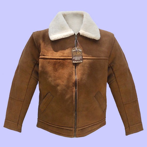 Chamarra de Piel Corta Natural para Caballero - Origen