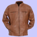 Chamarra de Piel Robert para Caballero - Hierro