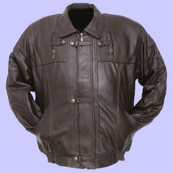 Chamarra de Piel Portabroche para Caballero - Fjord