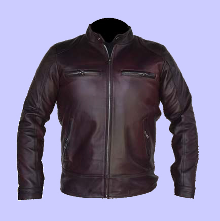 Chamarra de Piel Edgar para Caballero - Olivino