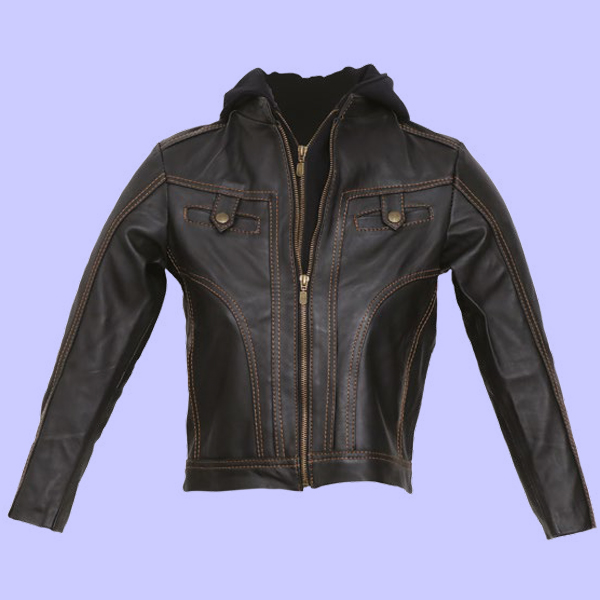 Chamarra de Piel Abel para Niño - Lince