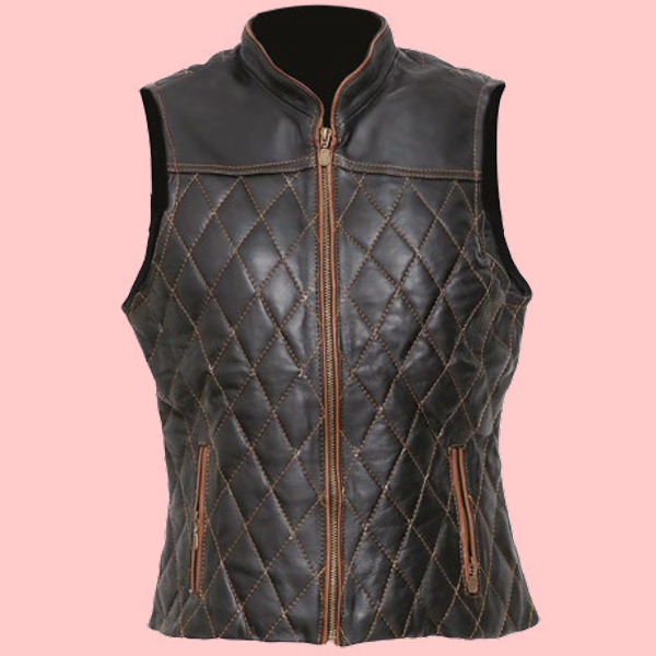 Chaleco de Piel Gaby Para Dama - Vesta