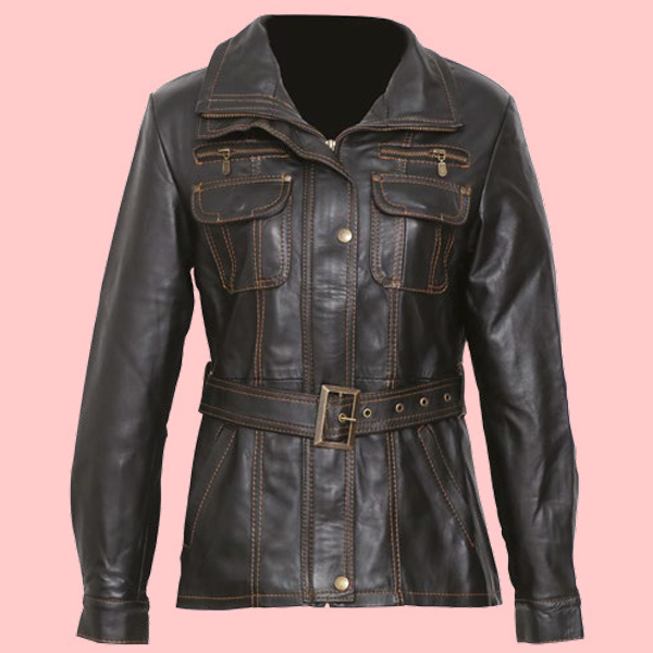 Chamarra de Piel Miriam Para Dama - Sahara