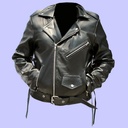 Chamarra de Piel Rockera Borrego para Caballero - Brando